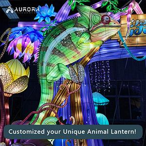 Animal Lantern Simulation Lizard Model For Zoo Adventure