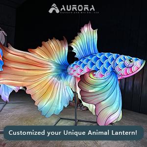 Betta lanterns, goldfish lanterns, large outdoor modeling lights, animal lighting, holiday lanterns, beauty decoration