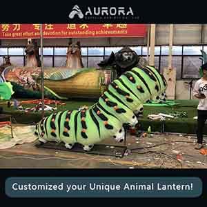 Caterpillar Lantern for Spring Shopping Mall 