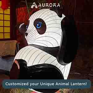 Chinese lantern panda lantern animal lantern Customized