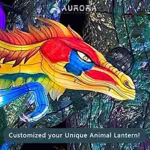 Colorful Dinosaur Lanterns for Giant Lantern Festival