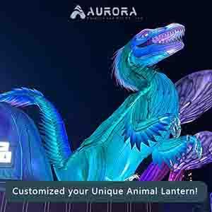 Velociraptor Dinosaur Lantern,Customized Dinosaur Lantern Festival - 副本