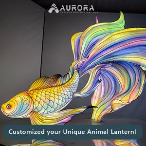 Goldfish lanterns, outdoor modeling lights, animal lighting, holiday lanterns