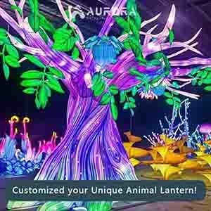 Large Artificial Tree Lanterns for Animatronic