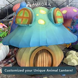 Mushroom lanterns, large outdoor modeling lights, plant lighting, holiday lanterns, beauty decoration