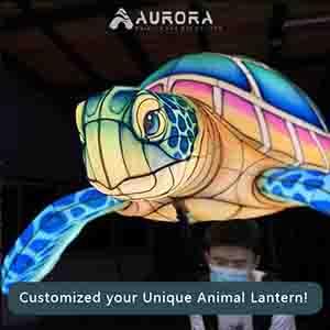 Parade Performance Props Puppets for Sea Turtle Lantern