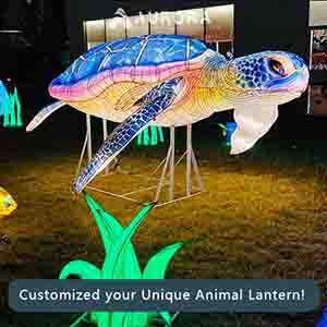 Turtle Lantern,Outdoor Lantern Decoration,Animal Model Lantern
