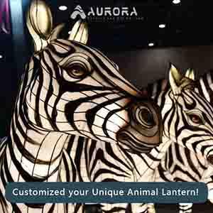 Zebra Lantern,Animal Lighting, Customized Lantern
